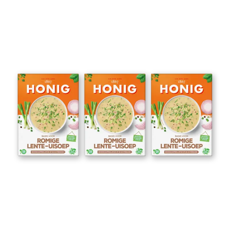 Honig Basis voor romige lente-uisoep 3-pack