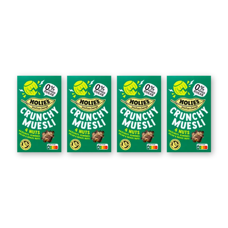 Holie's Crunchy muesli 4 nuts 4-pack