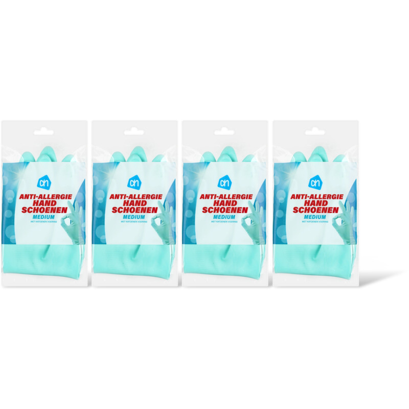 AH Anti-allergie handschoenen M 4-pack