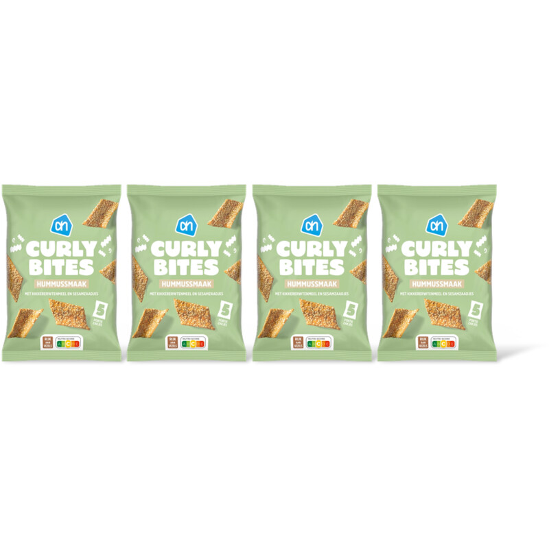 AH Curly bites hummusmaak 4-pack