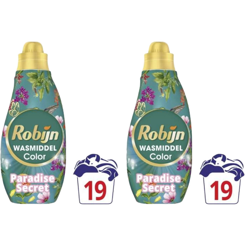 Een afbeelding van Robijn Paradise Secret Wasmiddel 2-pack