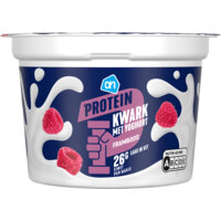Een afbeelding van AH Protein kwark met yoghurt framboos