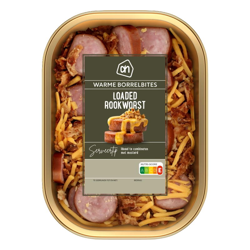 AH Loaded rookworst kaas en ui