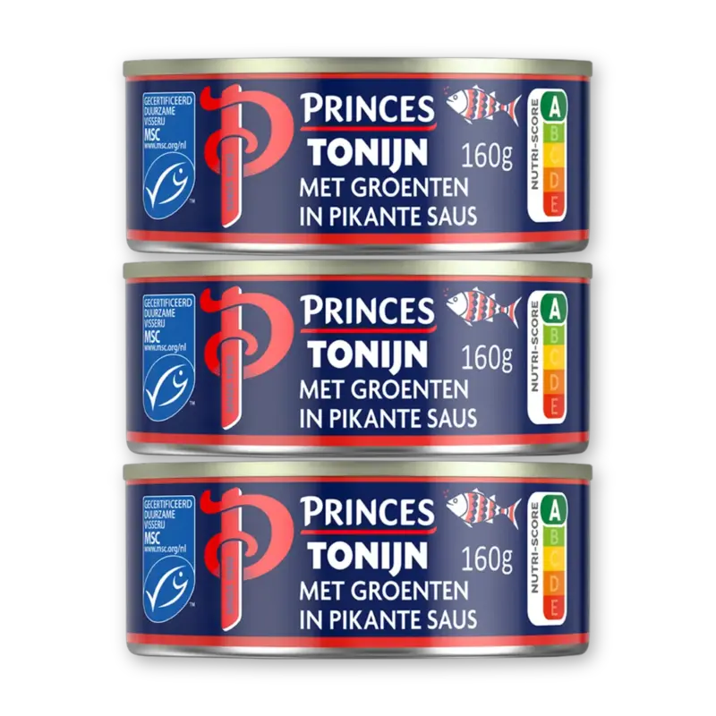 Princes Tonijnstukken groenten 3-pack