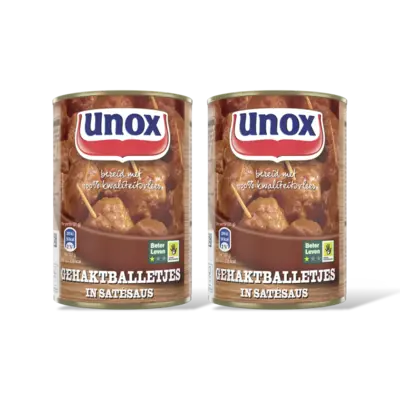 pdp-image-Unox Gehaktballetjes in satesaus 2-pack