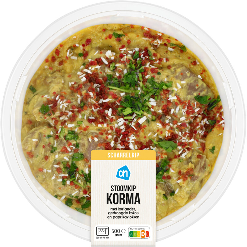 Een afbeelding van AH Stoomkip khorma curry