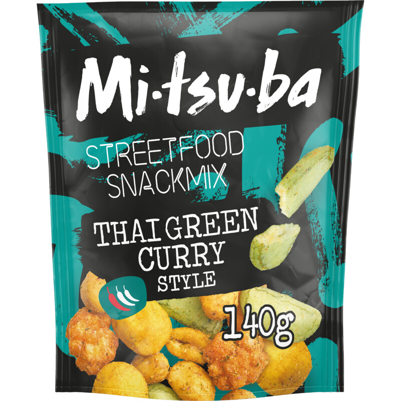 Een afbeelding van Mitsuba Streetfood snackmix Thai green curry