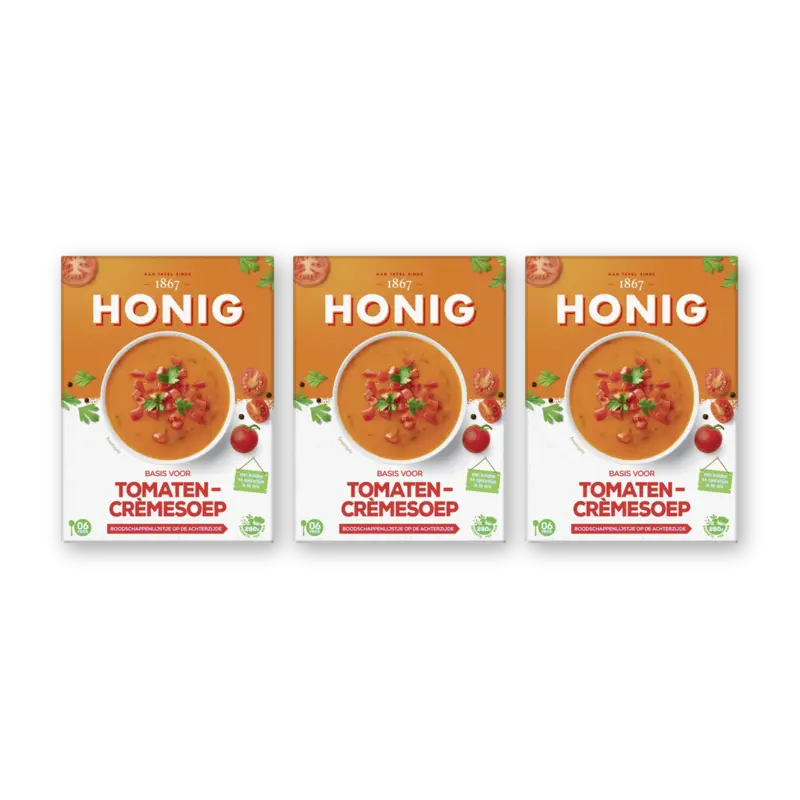Honig Basis voor tomaten-cremesoep 3-pack