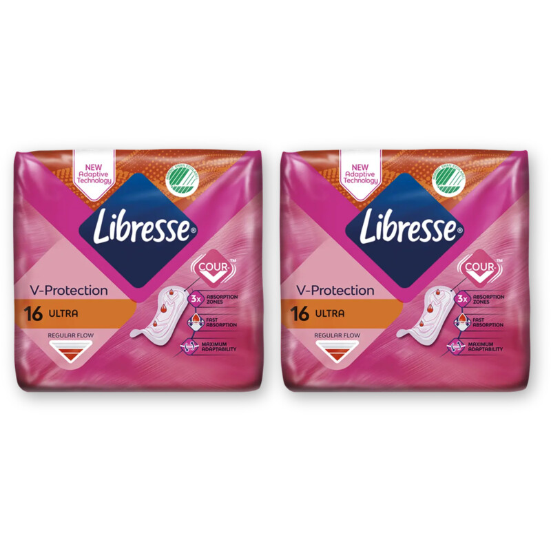 Libresse Ultra regular maandverband 2-pack