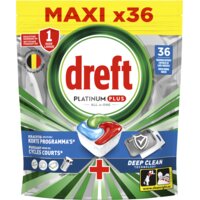 Dreft Platinum plus vaatwascapsules deep clean