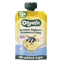 Organix Nutri fiber banana, yoghurt & oats 12m+