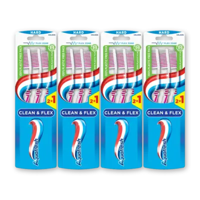 pdp-image-Aquafresh Clean & flex hard tandenborstel 4-pack