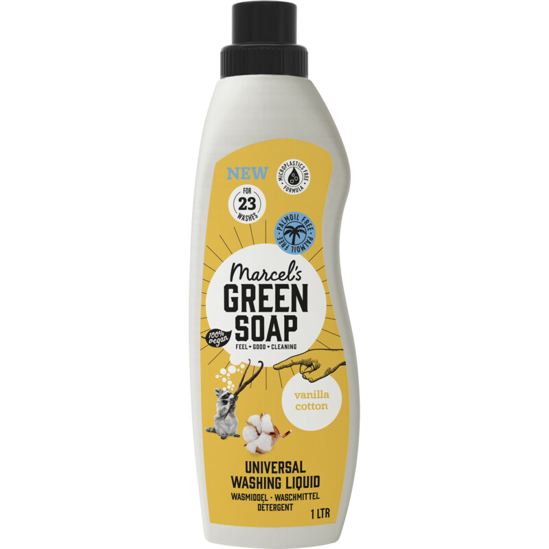Een afbeelding van Marcel's Green Soap Wasmiddel univereel vanille cotton