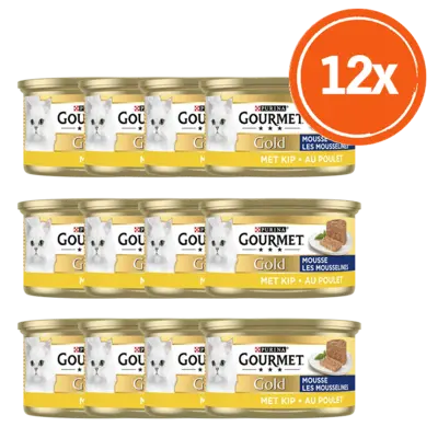 pdp-image-Gourmet Gold mousse met kip 12-pack