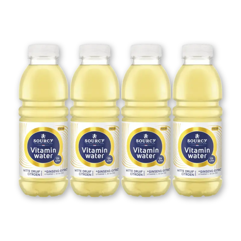 Vitaminwater witte druif citroen 4-pack