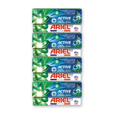 pdp-image-Ariel 4in1 pods+ active wasmiddelcap 4-pack