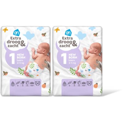 pdp-image-AH EDEZ open luiers maat 1 newborn 2-pack
