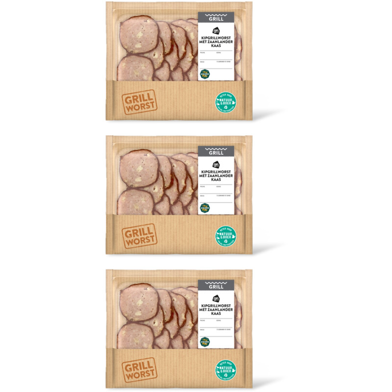 AH Kipgrillworst met Zaanlander kaas 3-pack