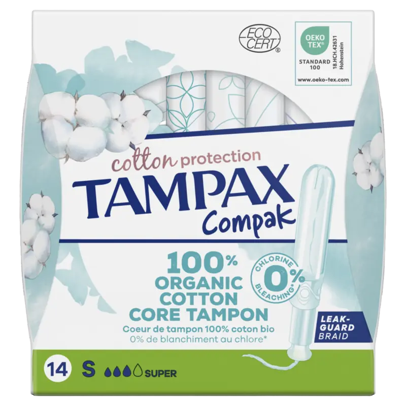 Tampax Cotton protection compak super bel