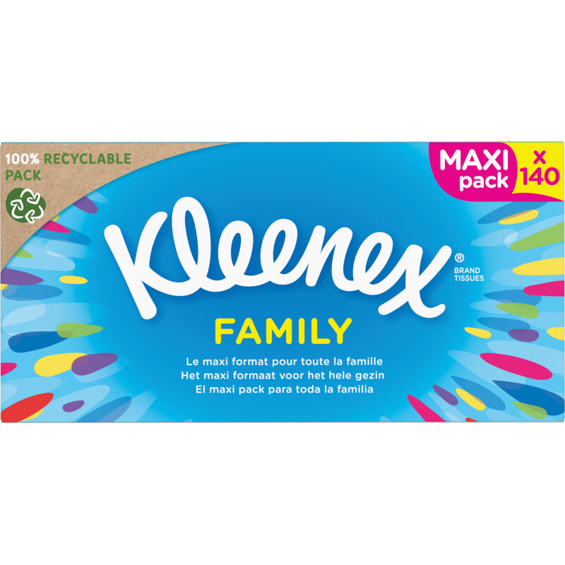 Een afbeelding van Kleenex Family maxi pack tissues
