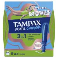 Tampax Pearl compak 3in1 super bel