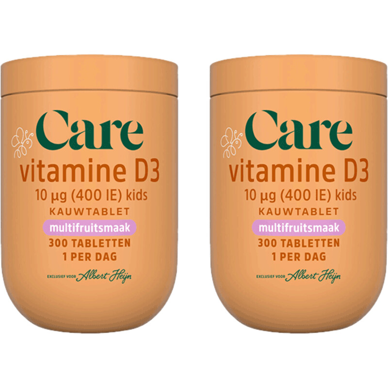 Een afbeelding van Care Vitamine D3 10µg kids 2-pack