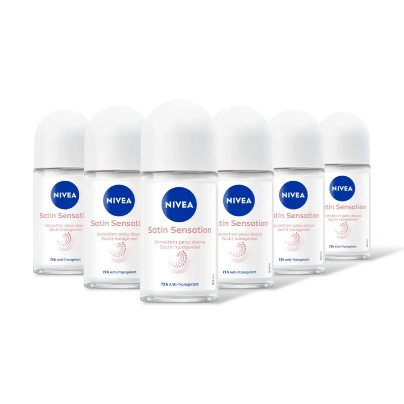 NIVEA Satin sensation anti transpirant rol 6pk