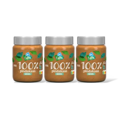 pdp-image-AH Terra Plantaardig 100% pindakaas naturl 3-pack
