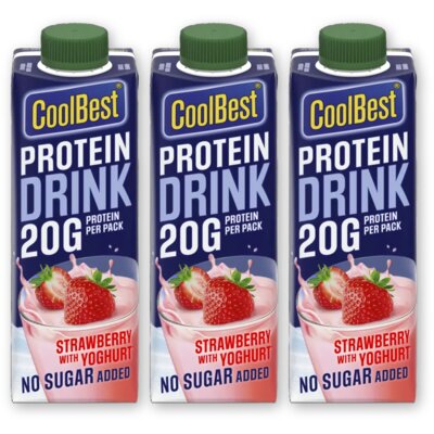 pdp-image-CoolBest Protein drink strawberry 3-pack