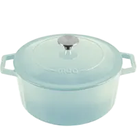 MOA Cast iron casserole 26cm - 5.7l - aqua
