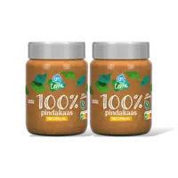AH Terra Plantaardig 100% pindakaas stukjes 2-pck