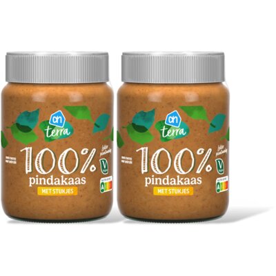 pdp-image-AH Terra Plantaardig 100% pindakaas stukjes 2-pck