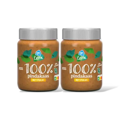 pdp-image-AH Terra Plantaardig 100% pindakaas stukjes 2-pck