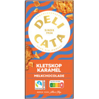 Delicata Reep melkchocolade kletskop karamel
