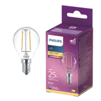 Philips Led fil kogel helder E14 25W