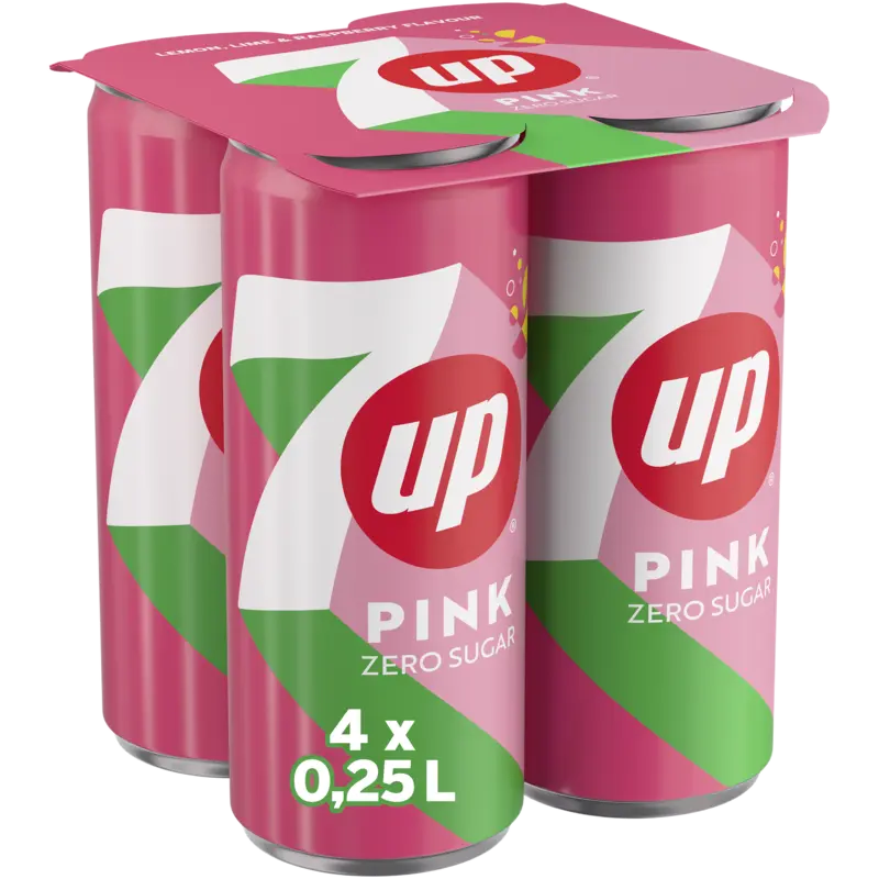 7up Pink zero sugar 4-pack