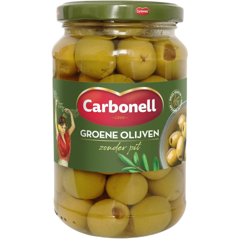 Een afbeelding van Carbonell Groene olijven zonder pit