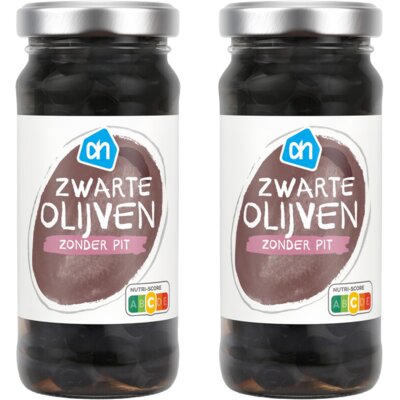 pdp-image-AH Zwarte olijven zonder pit 2-pack