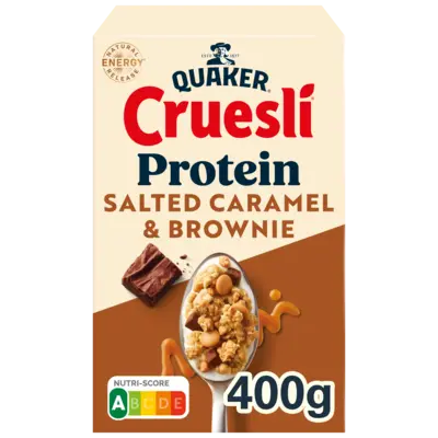 pdp-image-Quaker Cruesli protein salted caramel & brownie