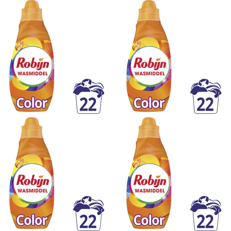 Een afbeelding van Robijn K&K color wasmiddel 4-pack