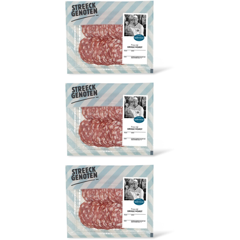 Streeckgenoten Friese droge worst 3-pack