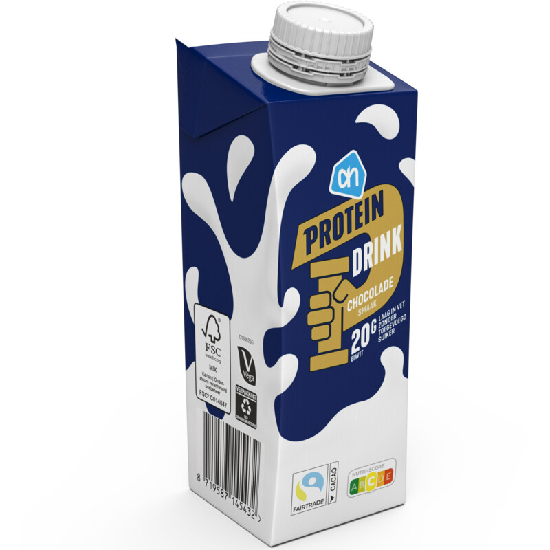 Een afbeelding van AH Proteïne drink chocolade smaak