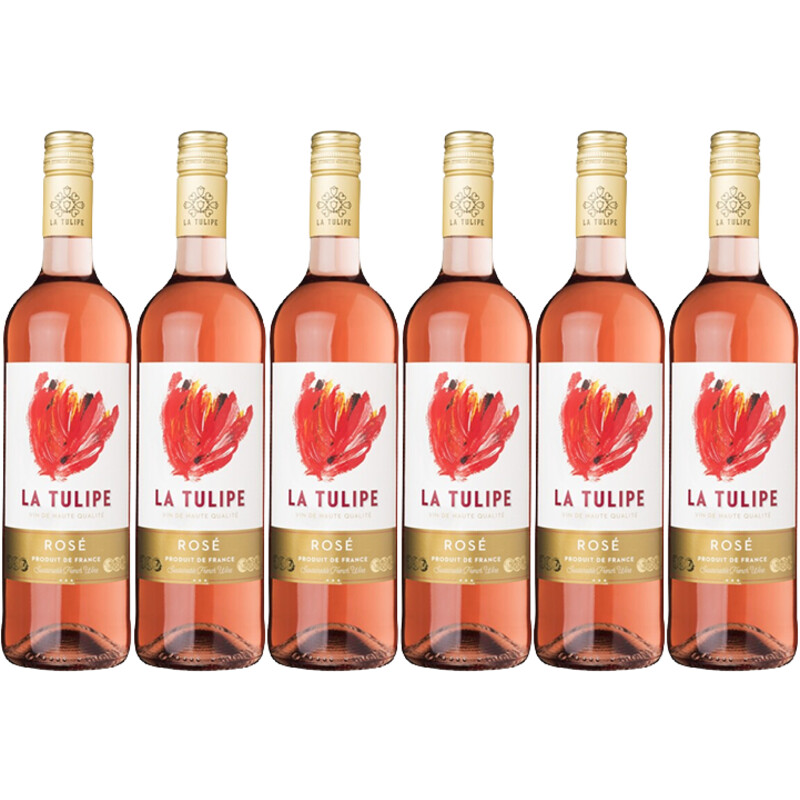 Een afbeelding van La Tulipe Rosé 6 flessen