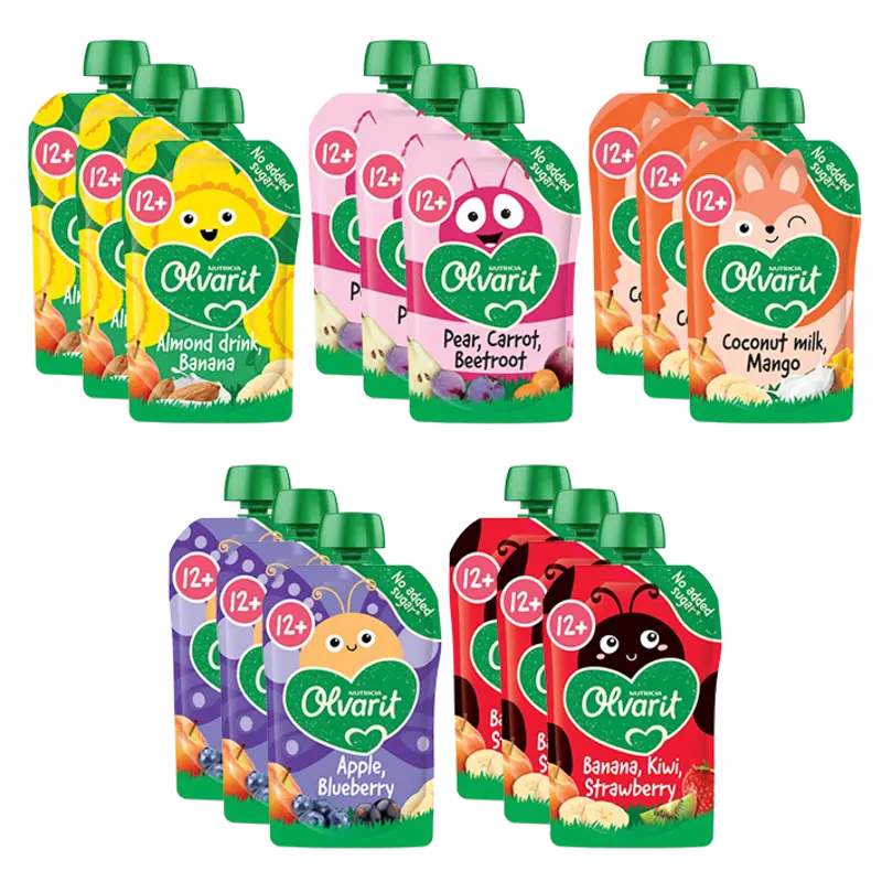 Knijpfruit 12+ mnd variatiemenu 15-pack