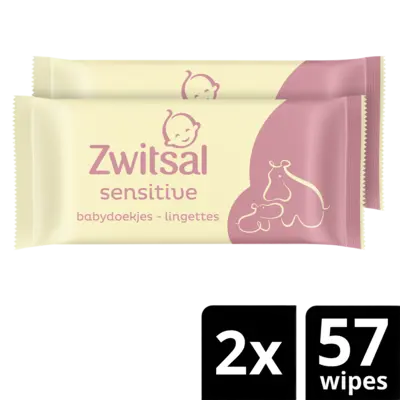 pdp-image-Zwitsal Sensitive billendoekjes 2-pack