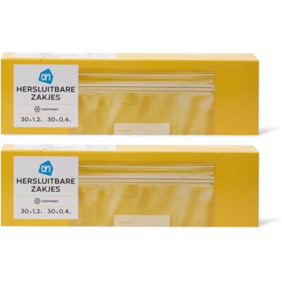 pdp-image-AH Hersluitbare zakjes 0.4 & 1.2 ltr 2-pack