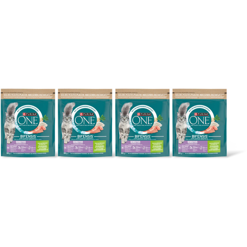 Purina ONE Sensitive rijk aan kalkoen 4-pack