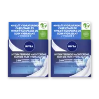 NIVEA Hydraterende nachtcreme norm huid 2-pack