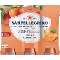 Een afbeelding van S. Pellegrino Pesca and clementina light 6-pack