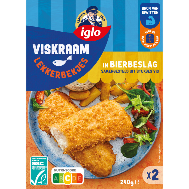 Een afbeelding van Iglo Viskraam lekkerbekjes in bierbeslag